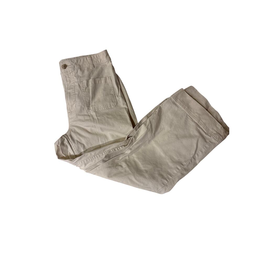 Gap high-rise wide leg size 10 off-white - Picture 6 of 6